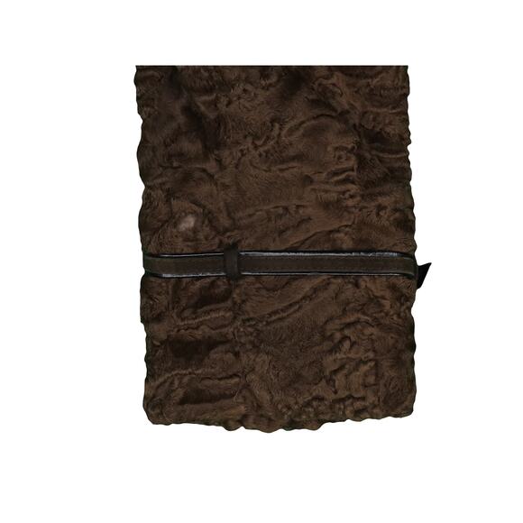 Vintage Swakara Persian Karakul Lamb Fur Brown Jacket XL - Picture 11 of 16